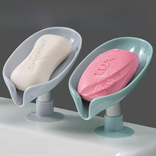 Portable Anti-slip Soap Holder Leaf Shape - লিফ শেইপ পোর্টেবল সোপ হোল্ডার