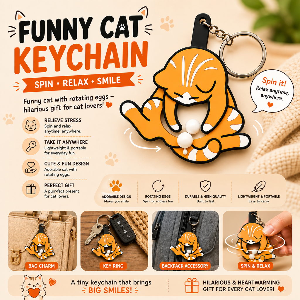 Funny Cat Keychain (select Combo to get Discount)