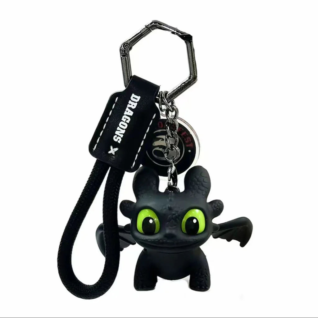 Toothless Light-Up Night Fury/White Fury Keychain