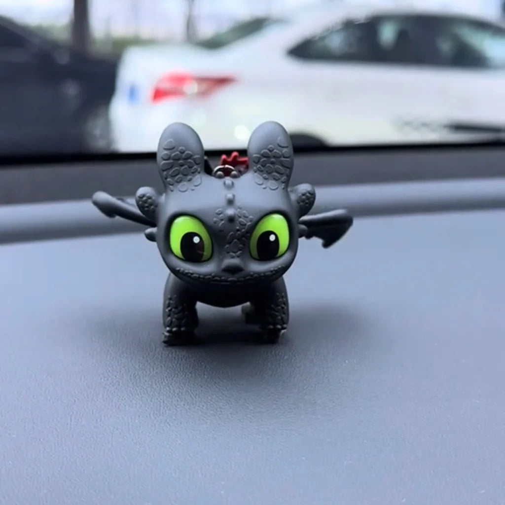 Toothless Light-Up Night Fury/White Fury Keychain