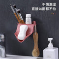 2 Pieces Wall-Mounted Leaf Shape Soap Holder with Hook & Storage